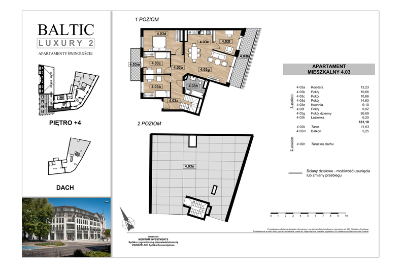 Apartament wakacyjny 101,16 m², piętro 4, oferta nr 4/03/