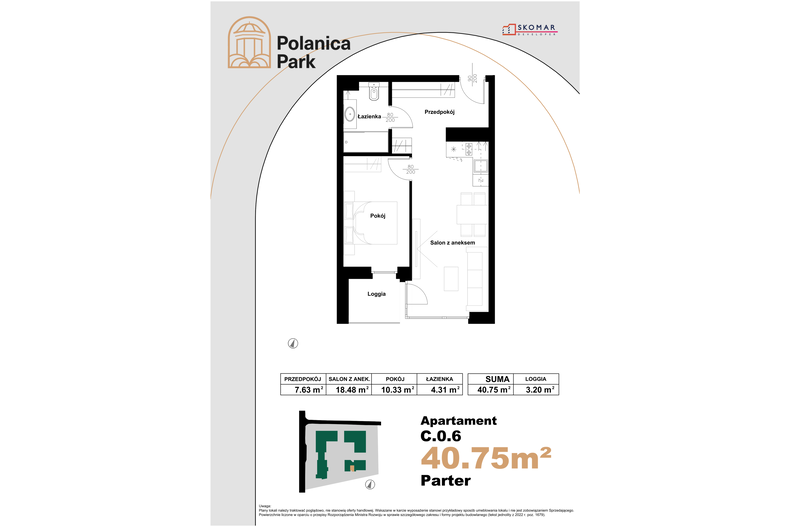 Apartament wakacyjny 40,75 m², parter, oferta nr 0.6