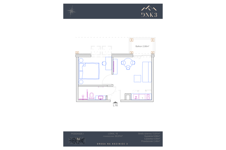 Apartament wakacyjny 30,07 m², piętro 1, oferta nr L16