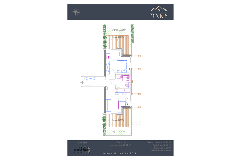 Apartament wakacyjny 42,37 m², parter, oferta nr L8