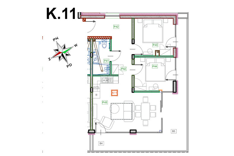 Apartament wakacyjny 57,20 m², parter, oferta nr K.11