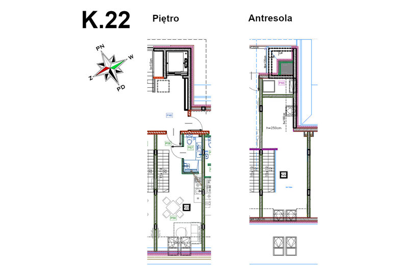 Apartament wakacyjny 43,51 m², piętro 1, oferta nr K.22