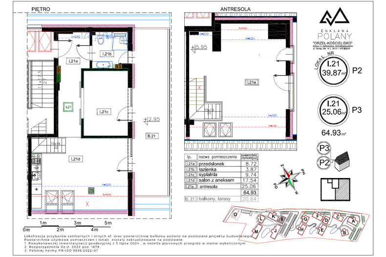 Apartament wakacyjny 64,93 m², piętro 1, oferta nr I.21