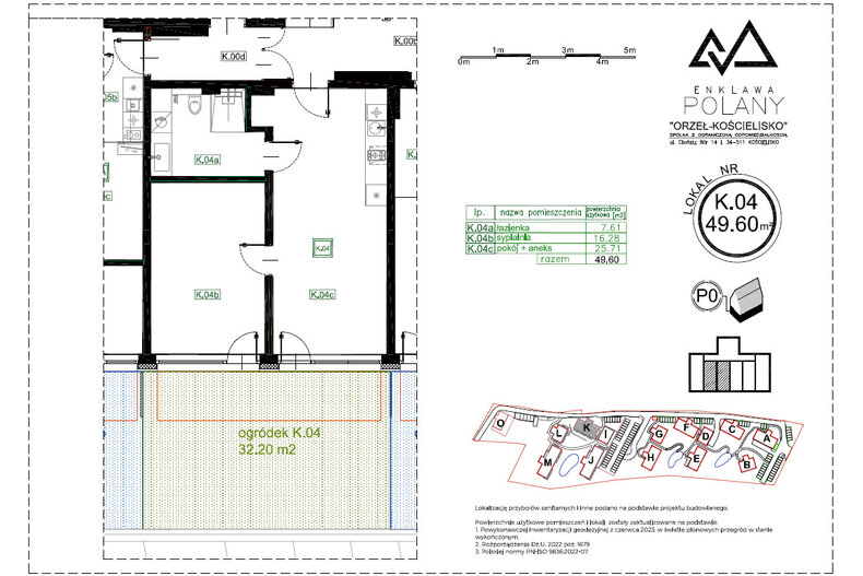 Apartament wakacyjny 49,60 m², piętro -1, oferta nr K.04
