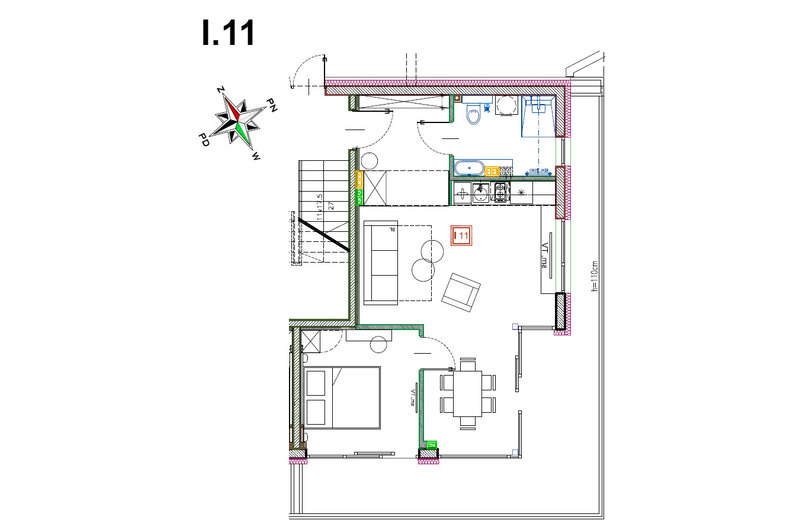 Apartament wakacyjny 47,42 m², parter, oferta nr I.11