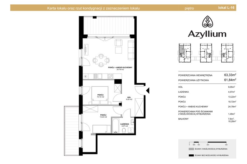Apartament wakacyjny 63,33 m², piętro 1, oferta nr A.16