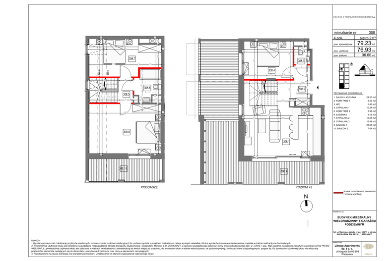 Apartament wakacyjny 79,23 m², piętro 2, oferta nr 308