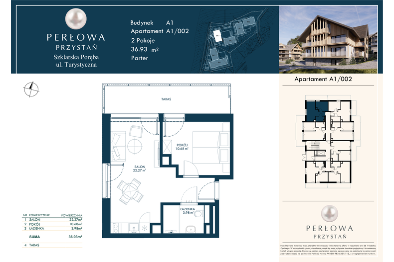 Apartament wakacyjny 36,93 m², parter, oferta nr 2