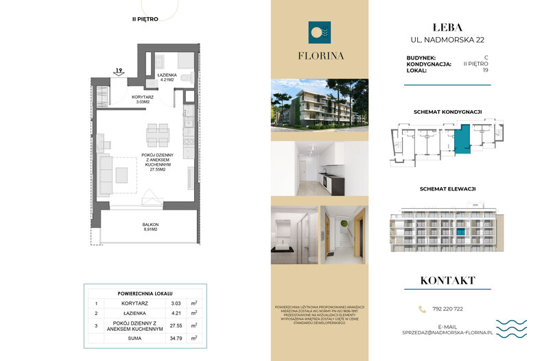 Apartament wakacyjny 34,79 m², piętro 2, oferta nr C.M19
