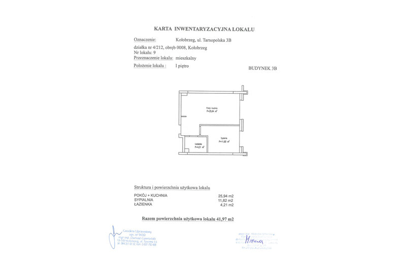 Apartament wakacyjny 41,97 m², piętro 1, oferta nr B9