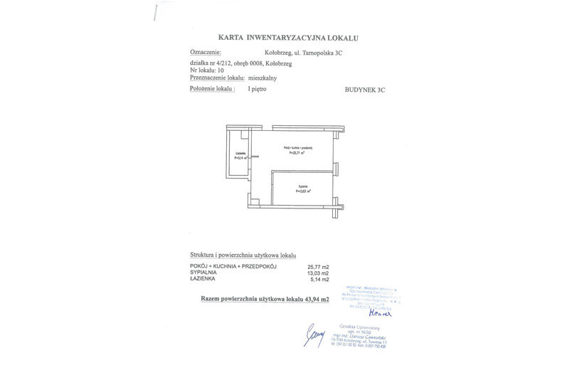 Apartament wakacyjny 43,94 m², piętro 1, oferta nr C10