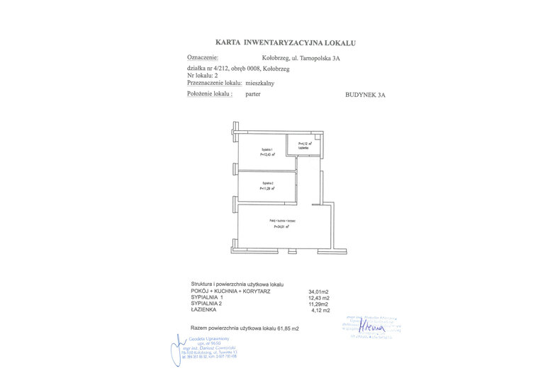 Apartament wakacyjny 61,85 m², parter, oferta nr A2