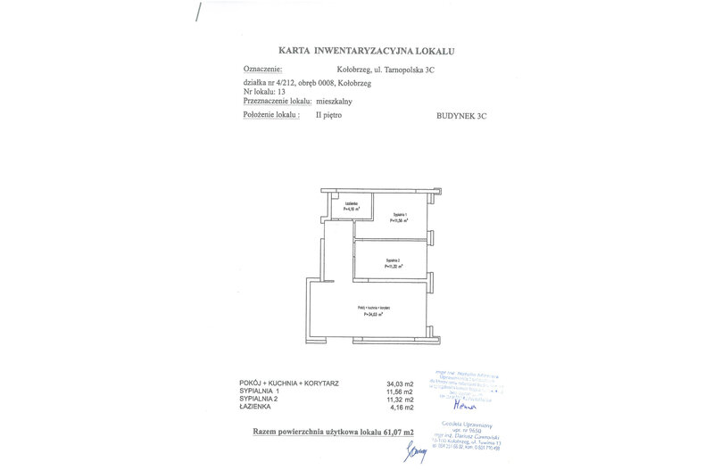 Apartament wakacyjny 61,07 m², piętro 2, oferta nr C13