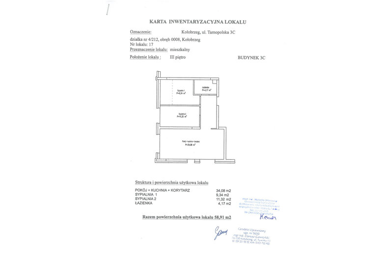 Apartament wakacyjny 58,91 m², piętro 3, oferta nr C17