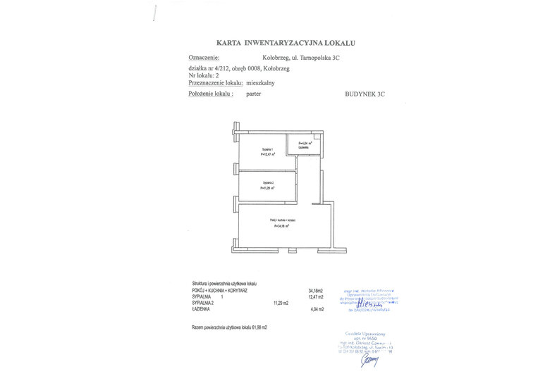 Apartament wakacyjny 61,98 m², parter, oferta nr C2