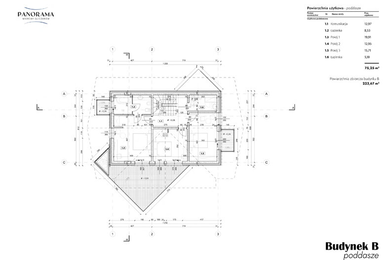 Dom wakacyjny 223,67 m², oferta nr B