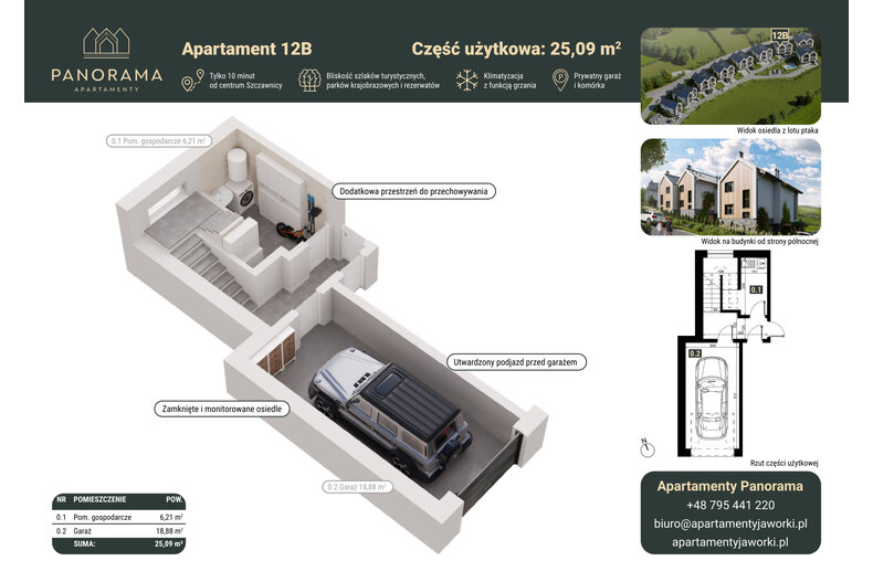 Apartament wakacyjny 77,93 m², piętro 1, oferta nr 12B