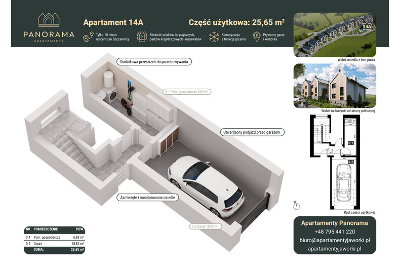 Apartament wakacyjny 78,67 m², parter, oferta nr 14A