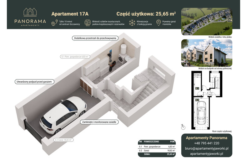 Apartament wakacyjny 78,67 m², parter, oferta nr 17A