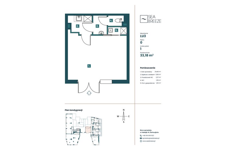 Lokal użytkowy 33,18 m², oferta nr LU3