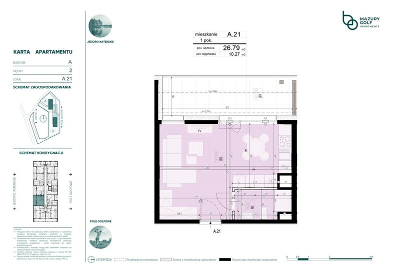 Apartament wakacyjny 26,79 m², piętro 2, oferta nr 458500