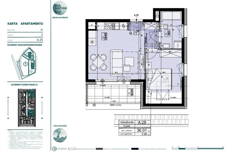 Apartament wakacyjny 36,01 m², piętro 2, oferta nr 551568