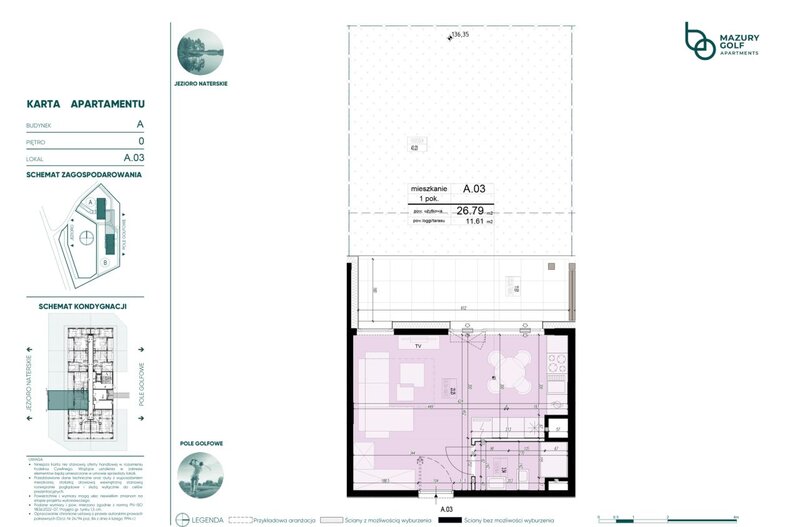 Apartament wakacyjny 26,79 m², parter, oferta nr 569502