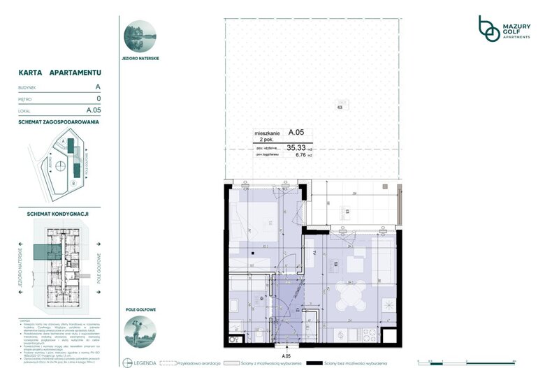 Apartament wakacyjny 35,33 m², parter, oferta nr 786193