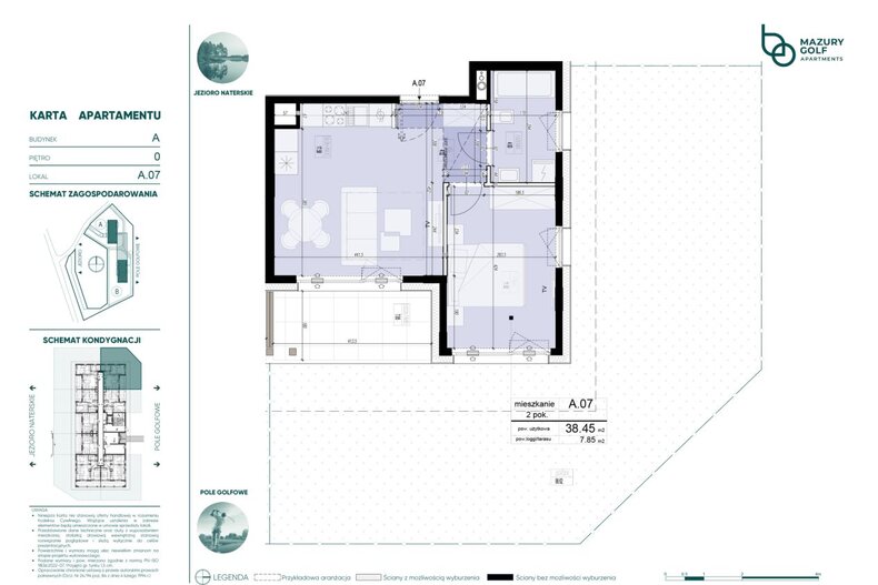 Apartament wakacyjny 38,45 m², parter, oferta nr 301734