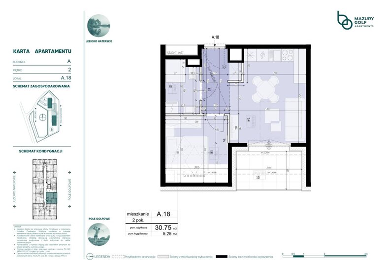 Apartament wakacyjny 30,75 m², piętro 2, oferta nr 229071
