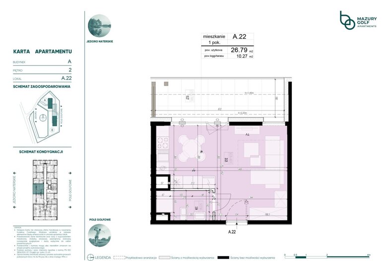 Apartament wakacyjny 26,79 m², piętro 2, oferta nr 955591