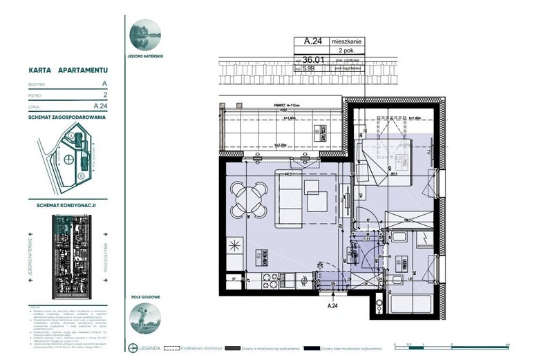 Apartament wakacyjny 36,01 m², piętro 2, oferta nr 661184