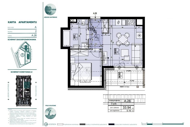 Apartament wakacyjny 33,94 m², piętro 2, oferta nr 118899