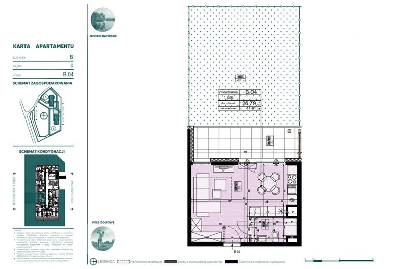Apartament wakacyjny 26,79 m², parter, oferta nr 216161