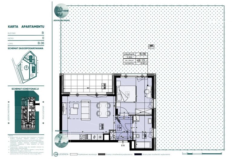 Apartament wakacyjny 48,13 m², parter, oferta nr 894654