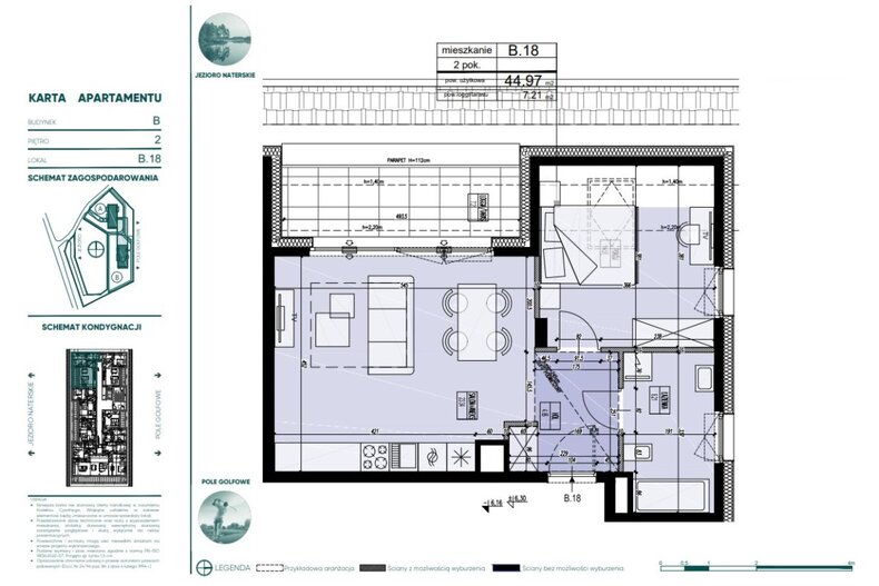 Apartament wakacyjny 44,97 m², piętro 2, oferta nr 796151