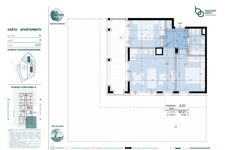 Apartament wakacyjny 50,21 m², parter, oferta nr 976687