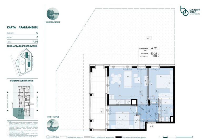 Apartament wakacyjny 50,21 m², parter, oferta nr 766683