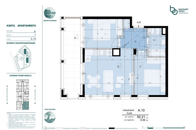 Apartament wakacyjny 50,21 m², piętro 1, oferta nr 471029