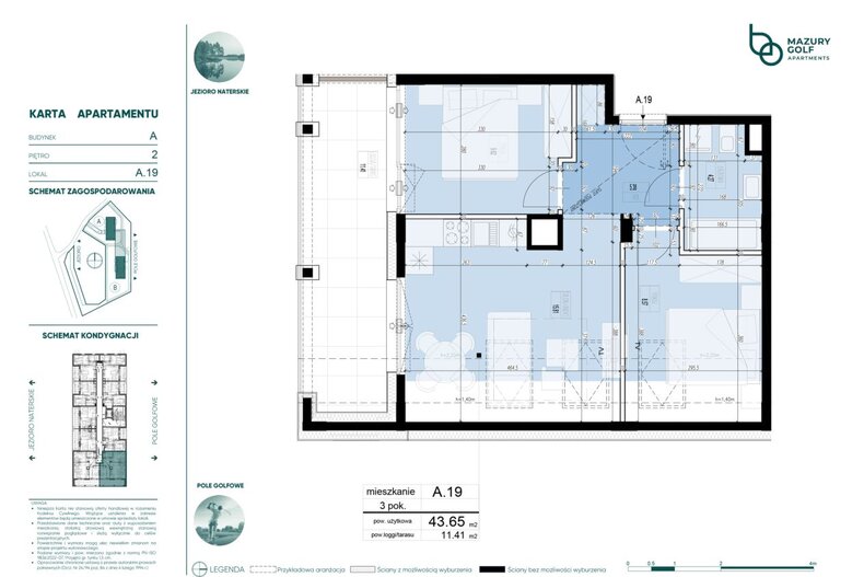 Apartament wakacyjny 43,65 m², piętro 2, oferta nr 117875