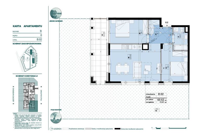 Apartament wakacyjny 60,62 m², parter, oferta nr 260559