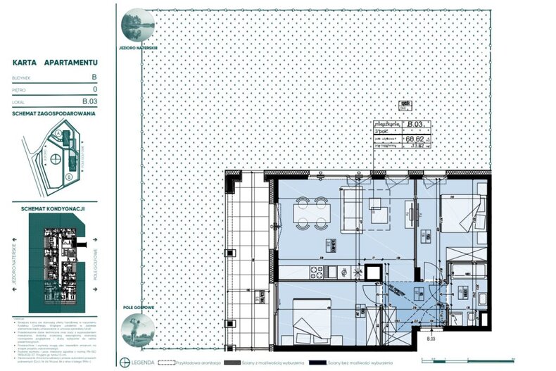 Apartament wakacyjny 60,62 m², parter, oferta nr 226185