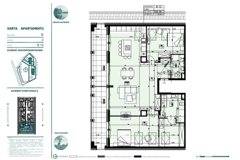 Apartament wakacyjny 108,38 m², piętro 2, oferta nr 191387