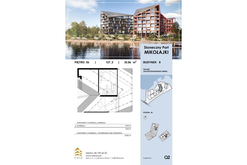 Apartament wakacyjny 36,07 m², piętro 6, oferta nr 127.LK