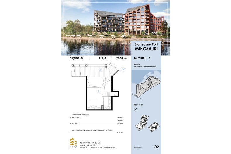Apartament wakacyjny 96,65 m², piętro 4, oferta nr 112.M