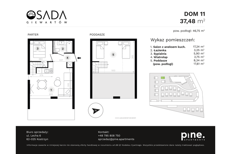 Dom wakacyjny 46,75 m², oferta nr 11