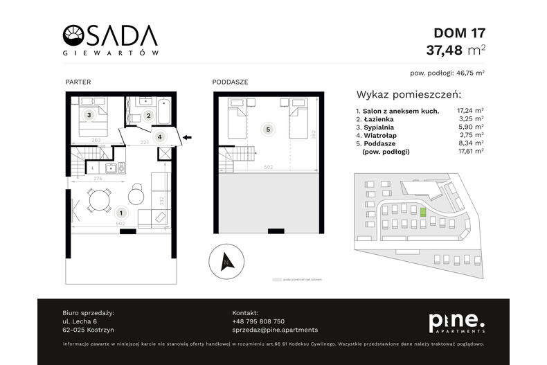 Dom wakacyjny 46,75 m², oferta nr 17