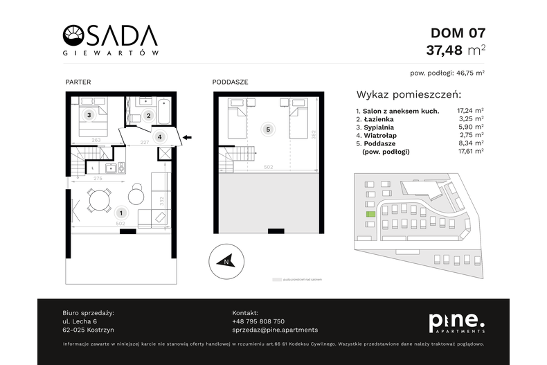 Dom wakacyjny 46,75 m², oferta nr 7