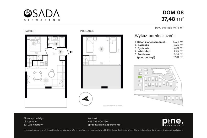 Dom wakacyjny 46,75 m², oferta nr 8