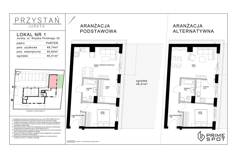 Apartament wakacyjny 48,74 m², parter, oferta nr 1
